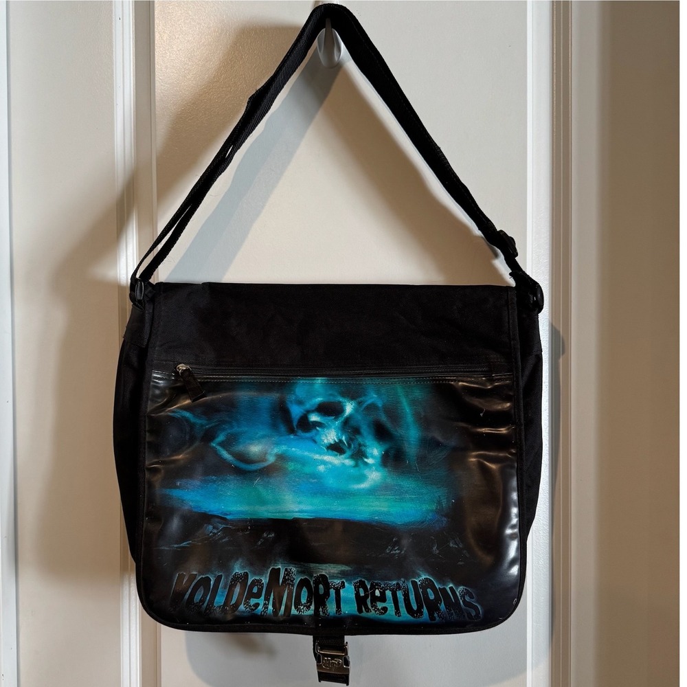 Vintage Y2k Harry Potter Voldemort Returns Movie Promo Messenger Bag